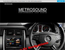 Tablet Screenshot of metrosound.com.au
